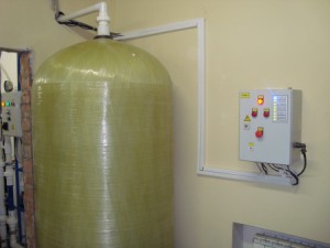 Контактная колонна установки озонирования воды